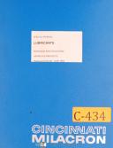 Cincinnati-Cincinnati Milacron-Cincinnati Milacron Lubricatns, Specifications and Approved Products Manual 1979-M-2258-Milacron-01